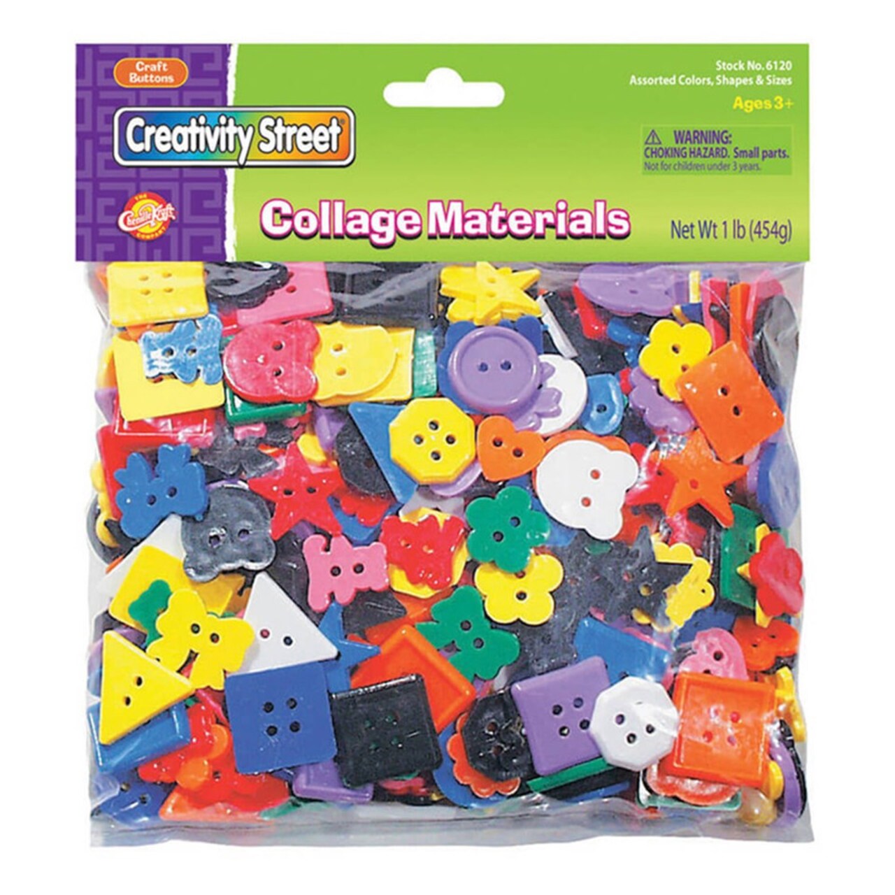 Plastic Buttons Assortment, 1 lb – Assorted Colors & Shapes for Sewing, Crafts & Classrooms